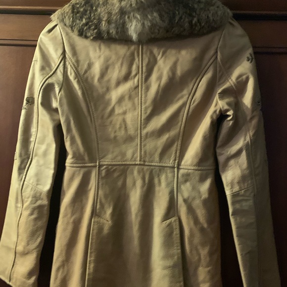 Leather Embroidered jacket - Picture 3 of 11